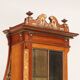 Antique Art Nouveau display cabinet in mahogany, Italy, 19th century.