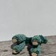 Spaghetti Green Ceramic Poodle Dog
