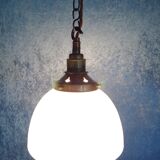 Art Deco opaline hanging lamp