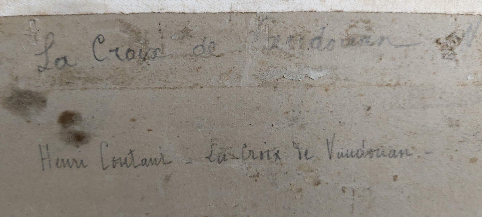 Painting on cardboard signed by Henri Coutant (1868-1935)