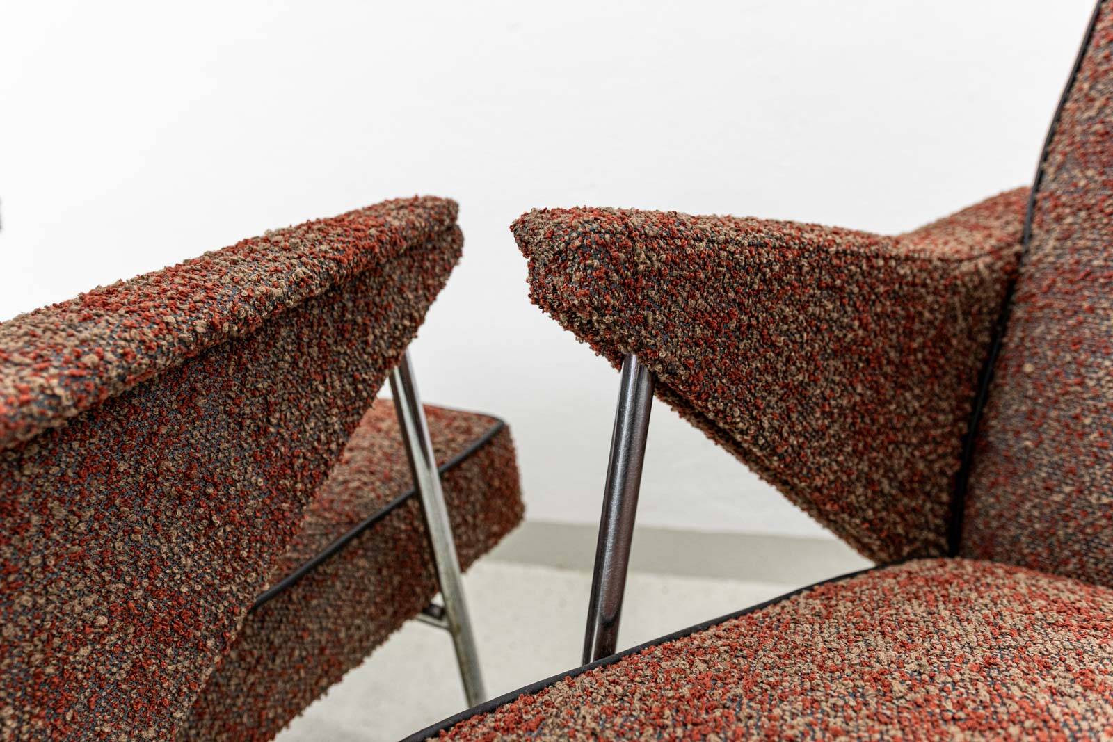 Pair of "Bat" armchairs by Wchód Zadziele, Poland, 1960s