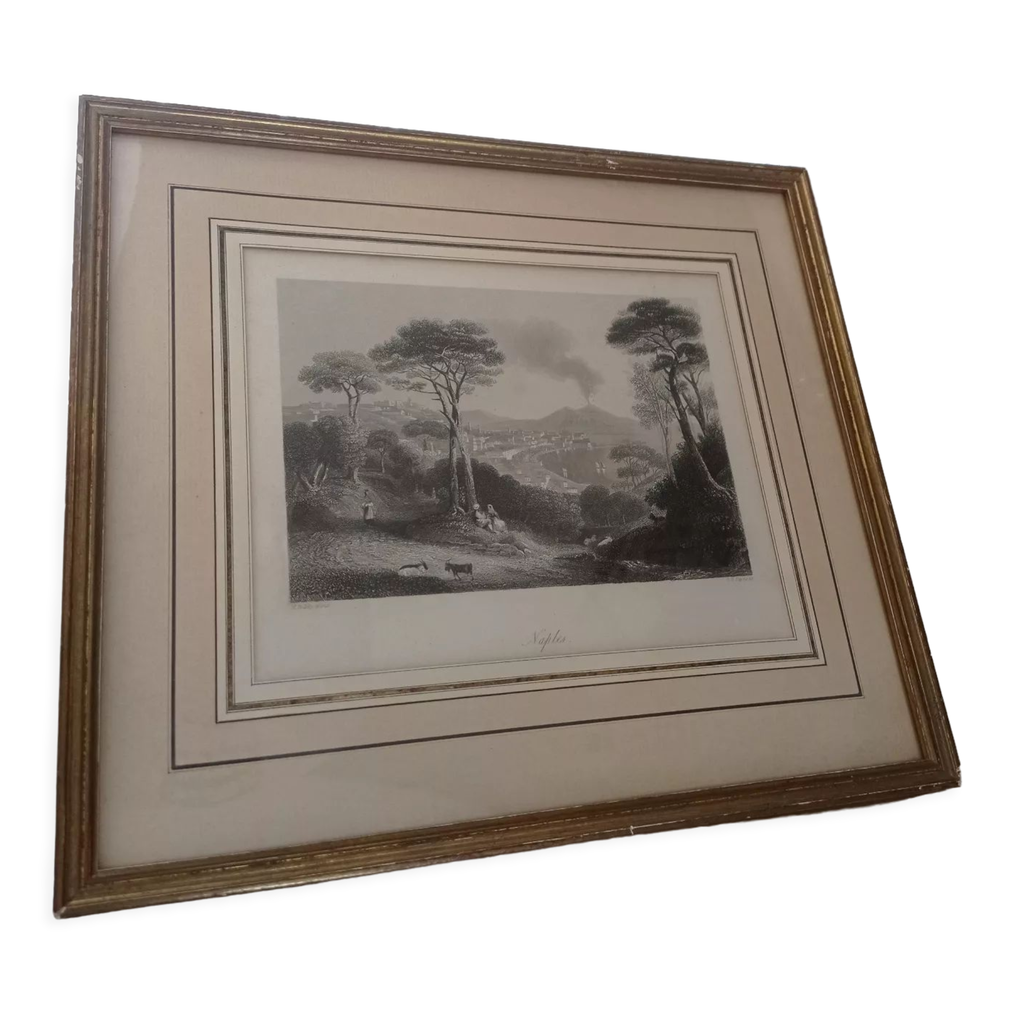Gravure encadrée Naples