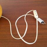 Vintage solid elm lamp 70s