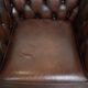 English style cowhide Chesterfield club chair