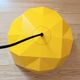 Vintage Bakelite origami-shaped yellow pendant light