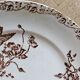 Ironstone dessert plates, poppies