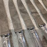 12 silver-plated dessert knives by Christofle Malmaison
