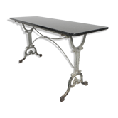 XL Garden table made in Paris, bistro table with granite top