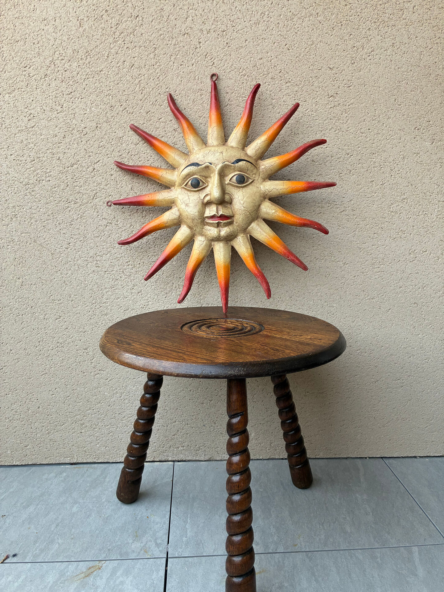 Vintage sun sign