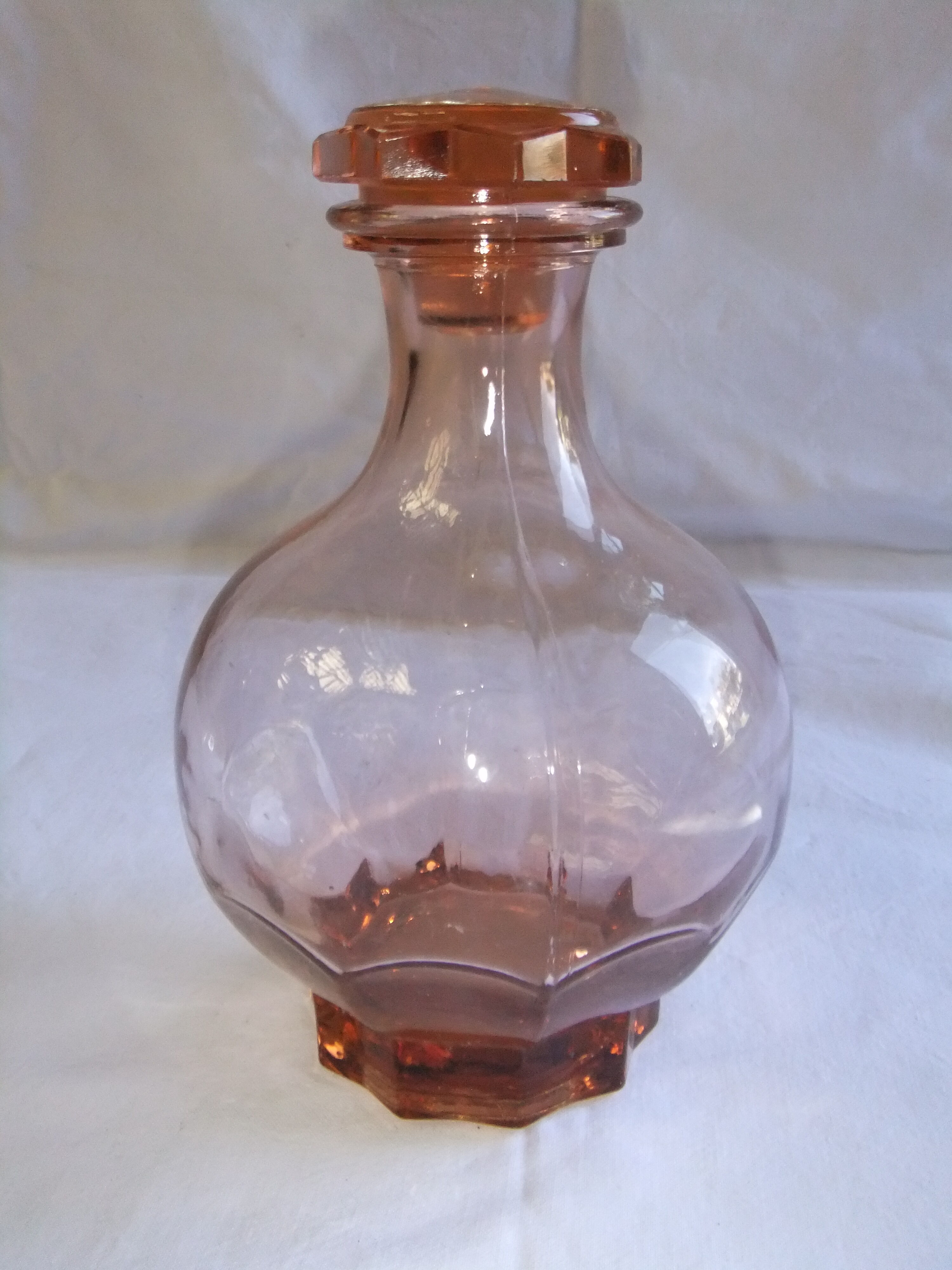 Art Deco liquor service in glass