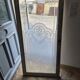 Parisian bistro window 1900 frosted glass