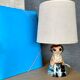 Lampe cow girl jersey pottery
