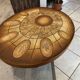 Round oval ceramic coffee table by Barrois Vallauris, 1960, herbarium model