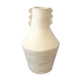 White totem vase - Cassandre Bouilly