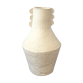 Vase totem blanc - Cassandre Bouilly