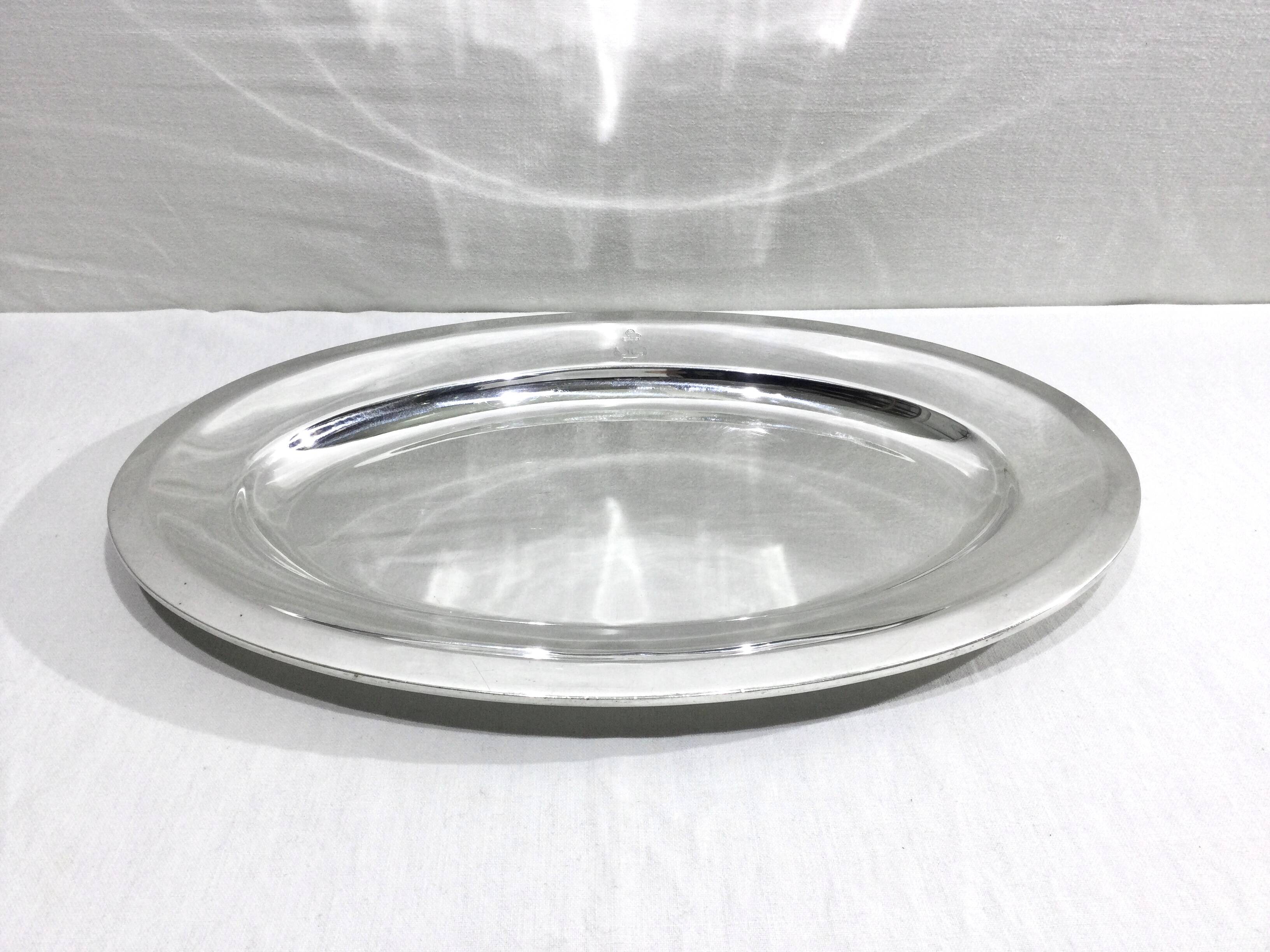 Soh - silver metal navy serving dish
