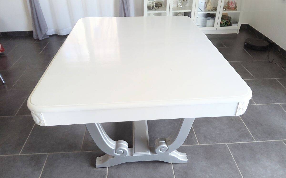 🏠 Antique Art Deco table - Solid wood