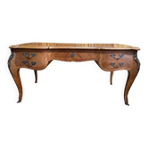 Louis XV style flat desk in marquetry