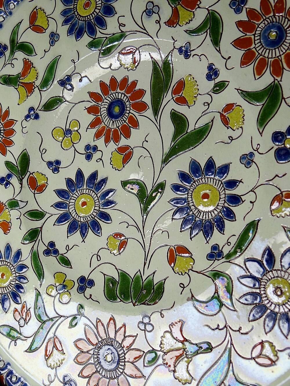 Thun enamel dish signed Schoch-Läderach old Swiss artisanal and rare
