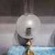 Paire de lampes en laiton et en bronze