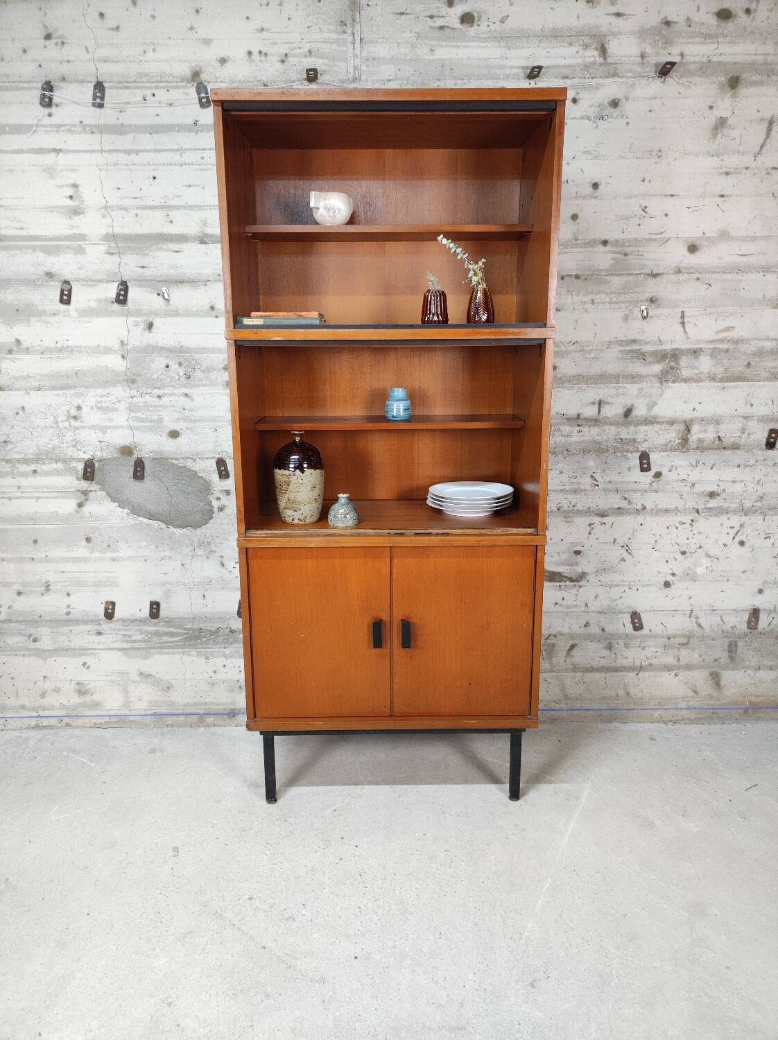 Vintage bookcase shelf