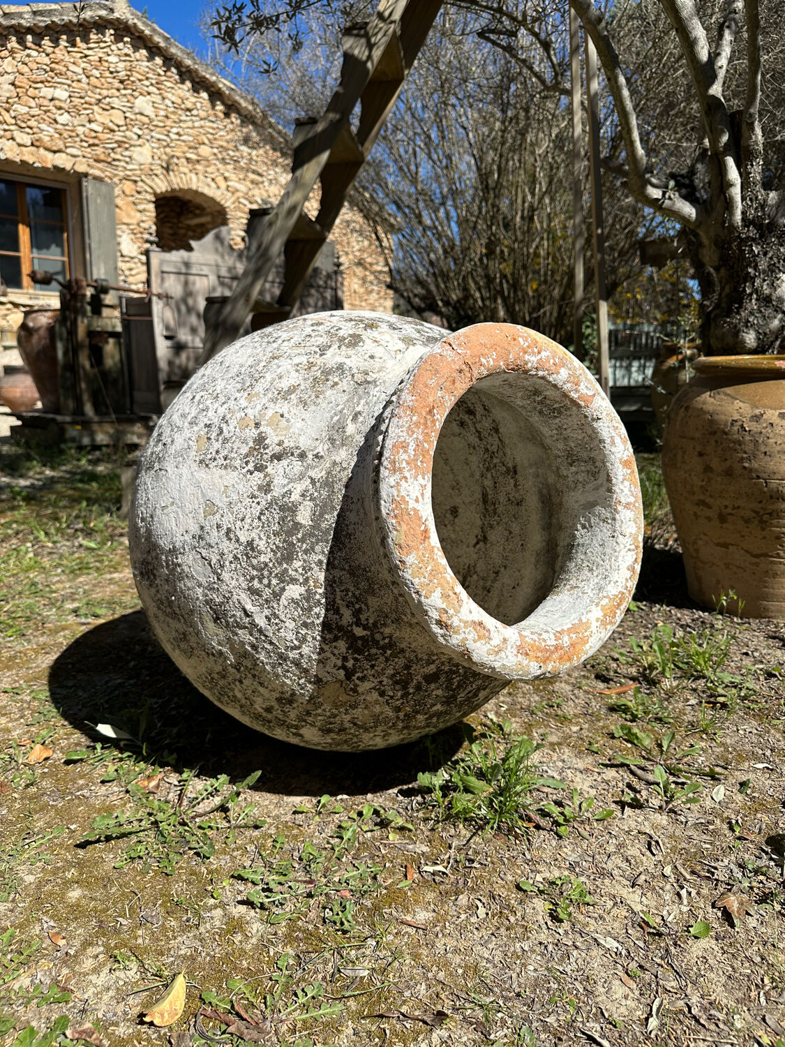 Terracotta pottery jar