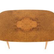 Coffee table in elm, Swedish Modern, Sweden, 1930.