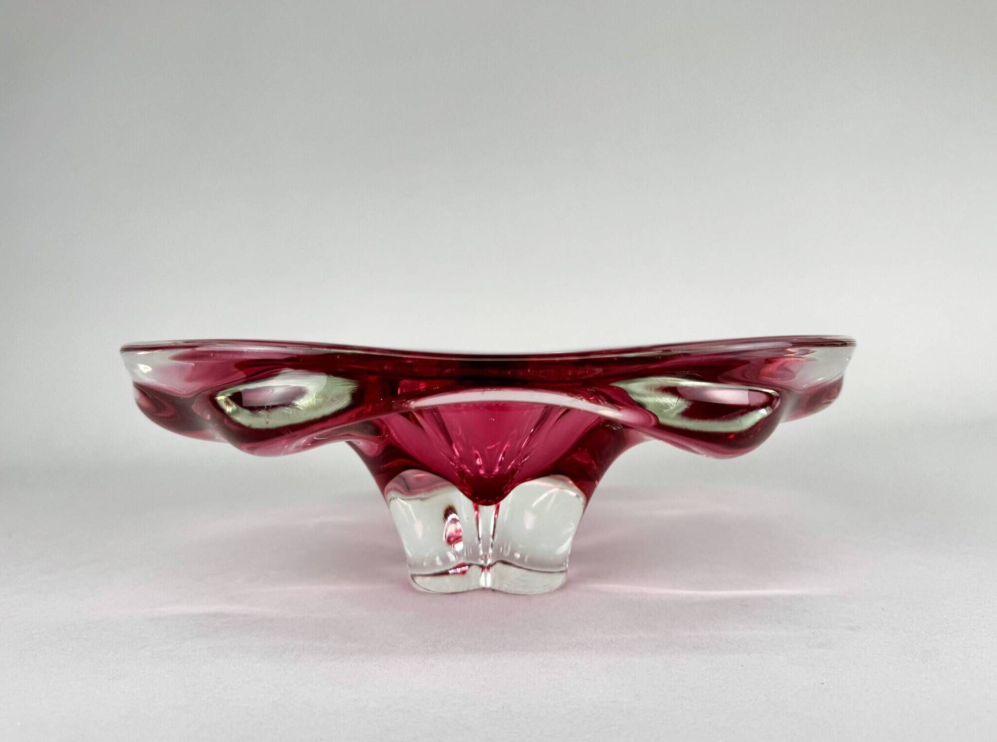 Art Glass Bowl by Josef Hospodka for Chribska Glassworks, 1960's