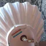 Salmon pink shell lamp