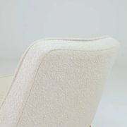 Vintage Lounge Chair Oak Wood and Bouclè Fabric Scandinavian Design