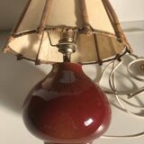 Red ceramic lamp