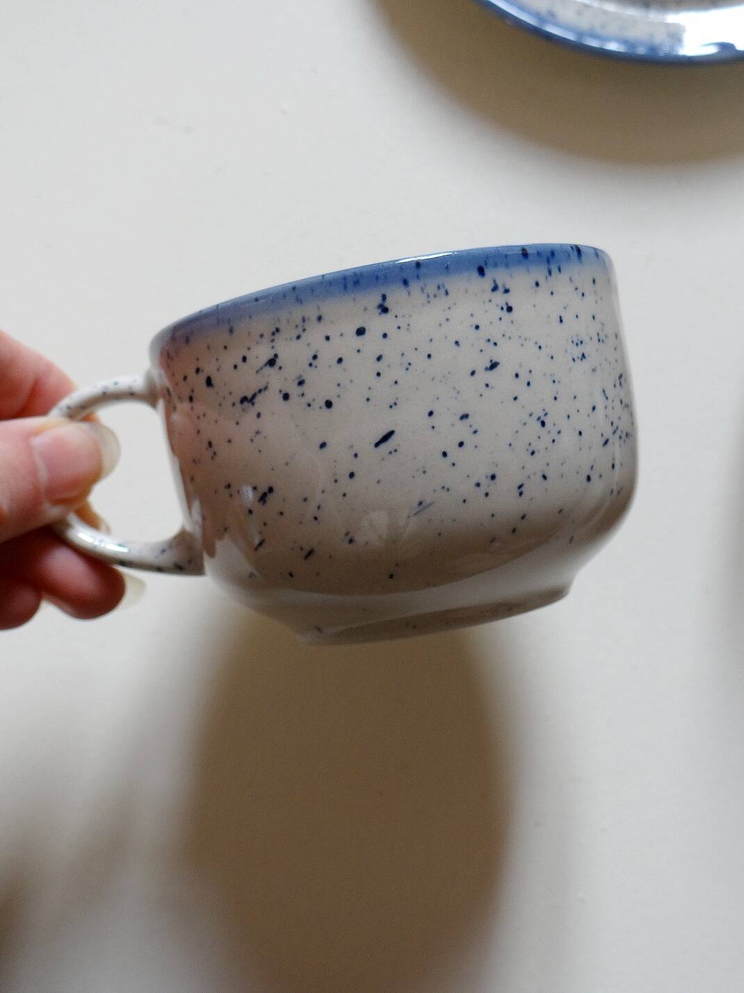 Trio of Tulowice coffee cups and bowls