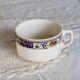 Antique chocolate cup in ivory earthenware - Polychrome frieze decoration