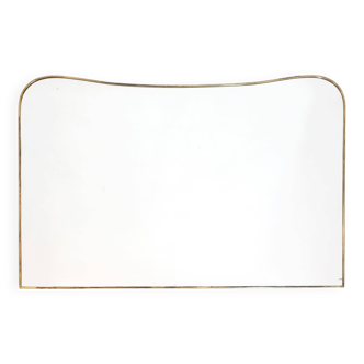 Very large Italian mirror from the 1950s, 118x78 cm.