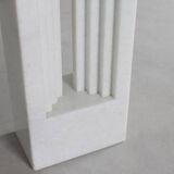 Carlo Scarpa Delfi dining table in white marble