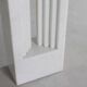 Carlo Scarpa Delfi dining table in white marble