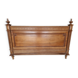 Low walnut headboard