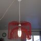 Suspension vintage metal red