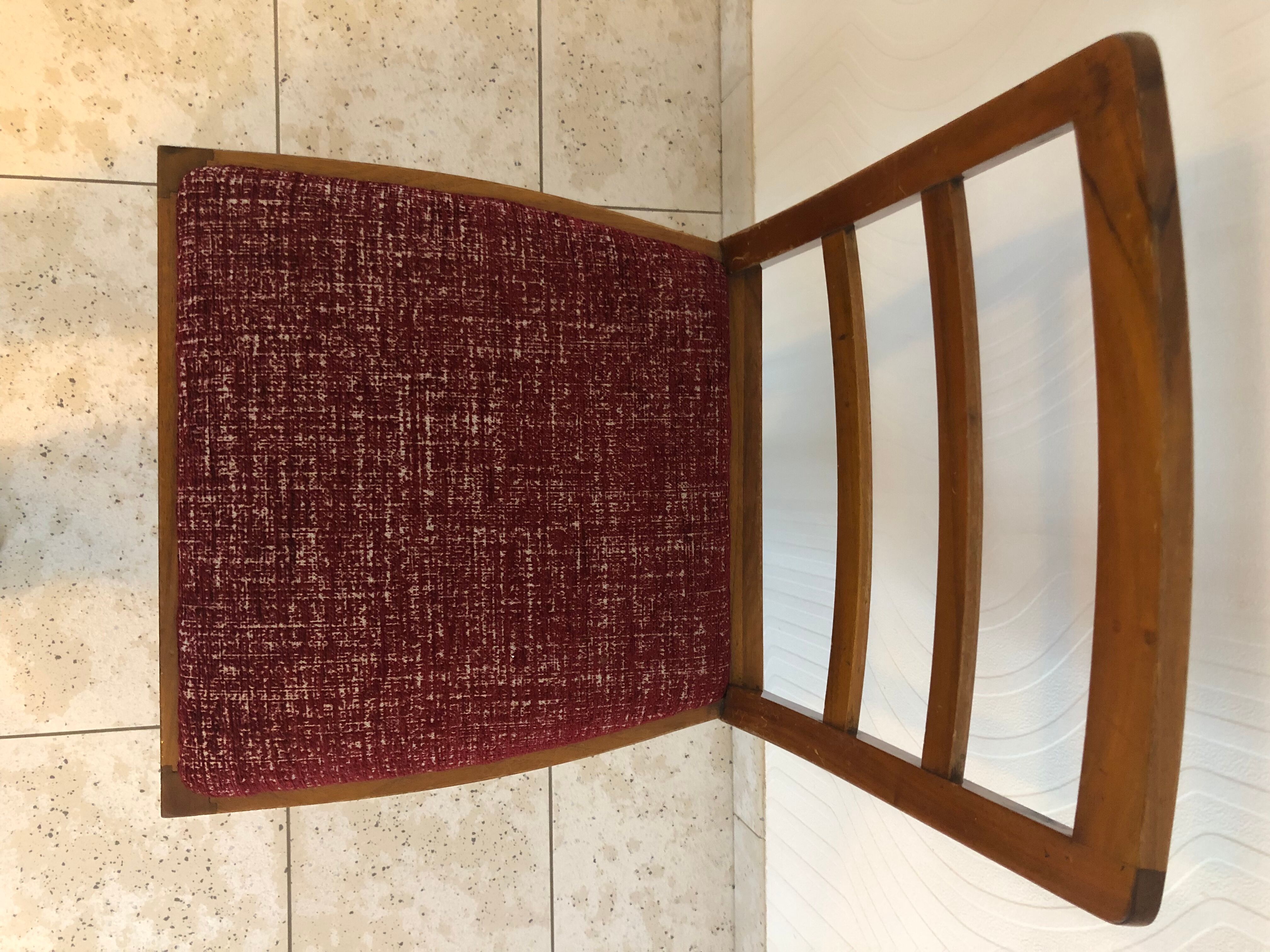 Old dining chair reupholstered