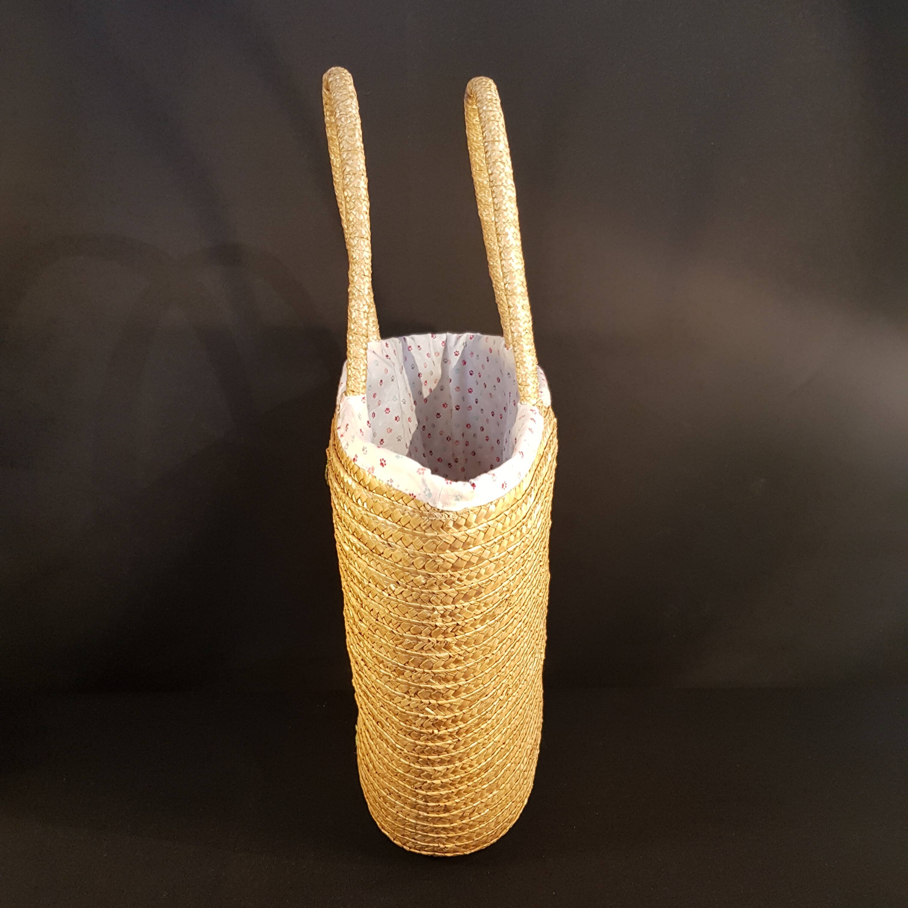 Vintage straw basket