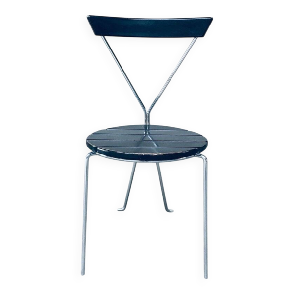 Mid-Century Modern Slender Design Chair, Italy, 1970s