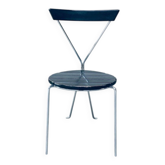 Mid-Century Modern Slender Design Chair, Italy, 1970s