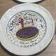 Set of 6 dessert plates, Gien, “Les Tartes” collection