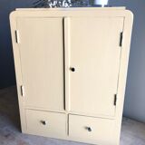 Weathered toilet cabinet