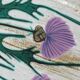 Oval dish Vallauris handmade thistles
