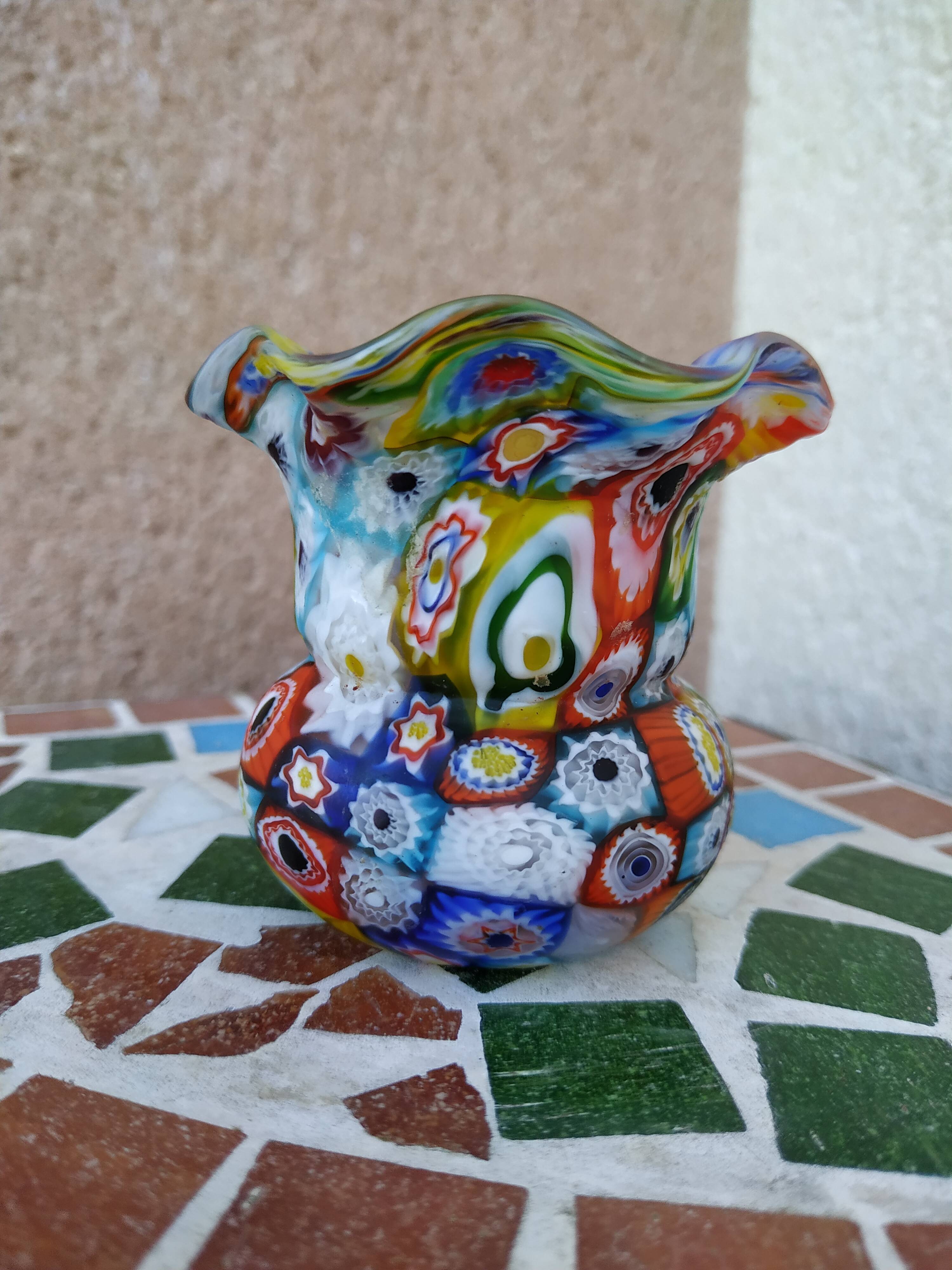 Millefiori vase from Murano