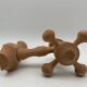 Vintage design wooden candle holder 1970 Arne Hoyer