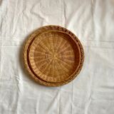 Lot of two wicker baskets