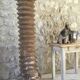 Raw wood column