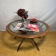 Mid Century retro vintage teak spider astro coffee table 1970  Viktor Wilki